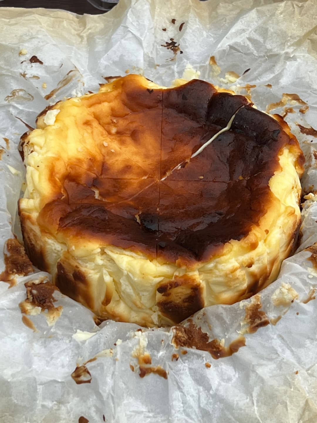 Gooey Basque Cheesecake - image