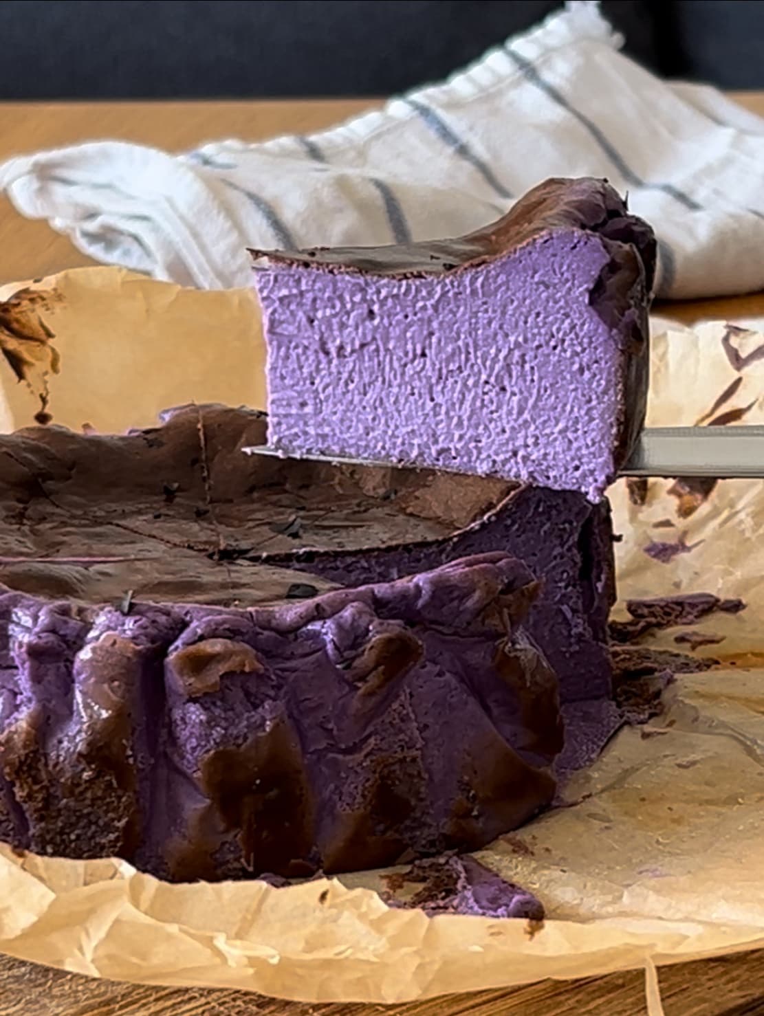 Ube Basque Cheesecake - image