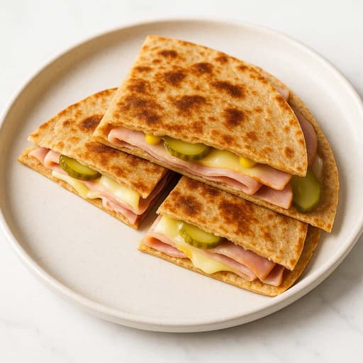 Cuban Sandwich Quesadilla 🥪—Crispy, Cheesy & Ready in 10 Minutes