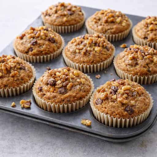 Maple Walnut Date Muffins