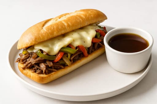 Slow Cooker French Dip Sandwiches 🥪—Tender Beef & Rich Au Jus