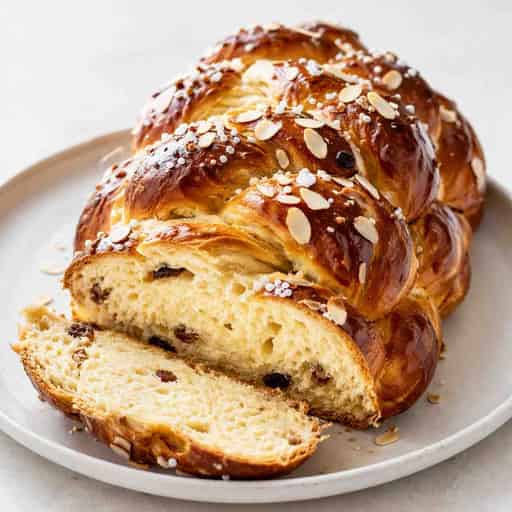 Soft Vianocka Braided Sweet Bread